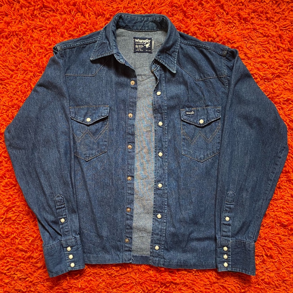 Vintage Wrangler Denim Button Up